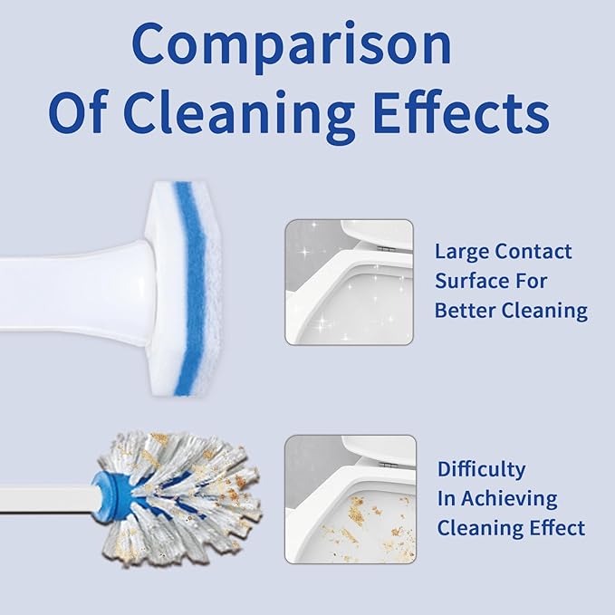 Aimery 100 Counts Blue Disposable Toilet Bowl Cleaning Wand Refills Compatible With Clorox(100,Blue)-Ruum Studio Home