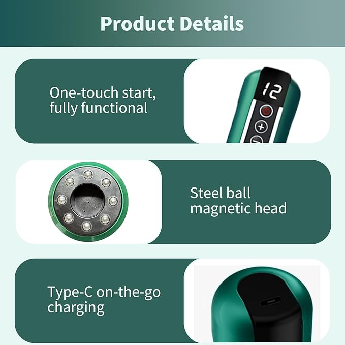 Elouris Cellulite Massage Tool,Lymphatic Drainage Massager,Lymphatic Drainage Tool,Rechargeable Body Sculpting Cupping Machine for Thighs, Arms, Stomach - Cordless Deep Tissue Massager,Gift for Women-Ruum Studio Home