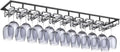 Xverycan Wine Glass Rack Under Cabinet, 10 Row Extreme Large Stemware Hanger, Metal Wine Goblet Holder, DIY Bar Glass Storage Rack for Bar Counter, Kitchen, Screws Included-Ruum Studio Home