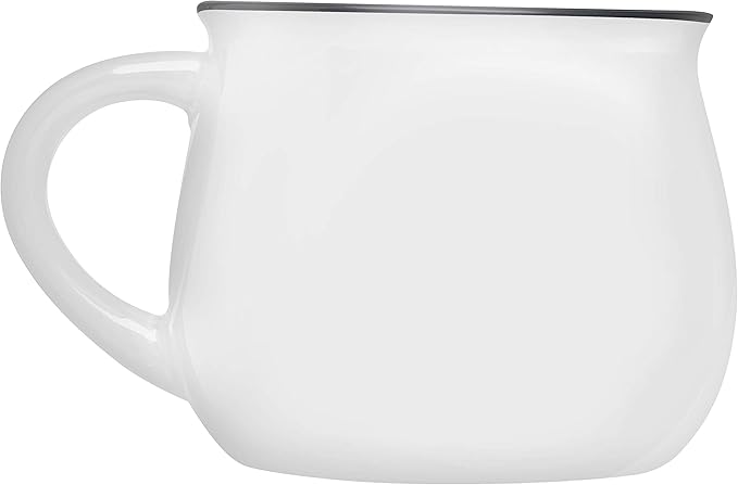DISCOUNT PROMOS Glazed Campfire Coffee Mugs 12 oz. Set of 10, Bulk Pack - Perfect for Coffee, Tea, Espresso, Hot Cocoa, Other Beverages - White-Ruum Studio Home