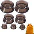 7Pcs Cupping Therapy Set-Professional Silicone Cupping, Suitable for Facial Body Massage/Deep Myofascial Release/Pain Relief/Muscle Relaxation & More (Black,7pcs)-Ruum Studio Home