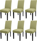 JQinHome Sage Green Chair Covers for Dining Room Set of 6, High Stretch Removable Washable Parsons Chair Slipcover for Home Party Hotel Wedding Ceremony (6PCS,Sage Green)-Ruum Studio Home
