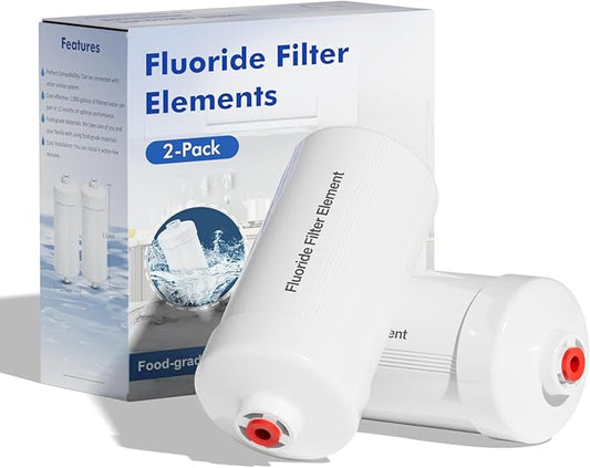 Purewell FL-2 White 5-Stage Fluoride Purification Elements, Replacement for Berkey® PF-2® Fluoride Filters, Berkey® Gravity Filtration System and Purewell System (2 Pack, K Series)-Ruum Studio Home