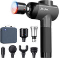 BOB AND BRAD X6 Pro Max Massage Gun with Heat-Cold and Metal Head Therapy, Percussion Deep Tissue Massager Gun for Athletes, Electric Muscle Massage Gun with 6 Replacements-Ruum Studio Home