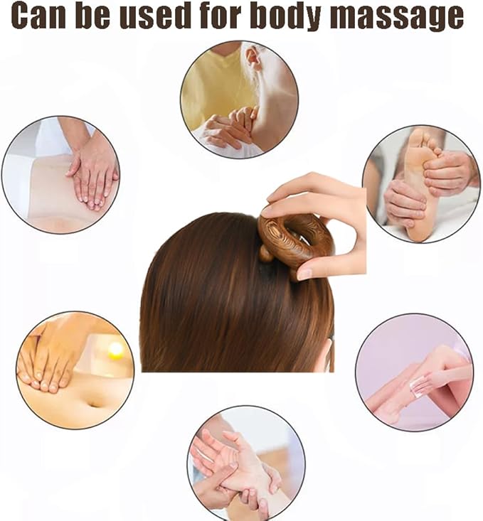Wood Therapy Abdominal Massage Tools,Lymphatic Drainage Massager, Body Sculpting Scraping Tools for Muscle Pain Relief, Anti Cellulite, Body Contouring and Shaping-Ruum Studio Home