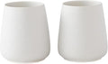 Speckled White Toothbrush Holder Set - 2Pcs Bathroom Ceramic Tooth Brushing Holders, Toothbrush Cup, Toothpaste Organizer for Countertop, Makeup Brush Holder, Pen Holder for Home Desktop Storage-Ruum Studio Home