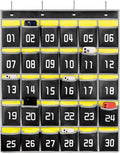 Loghot Classroom Accessories Closet Pocket Chart for Cell Phones Holder Wall Door Hanging Organizer (30 Pockets Black)-Ruum Studio Home