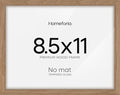 Homeforia 8.5x11 Diploma Frame Wood, High End Natural Oak 8.5x11 Certificate Frames, 11x8.5 Document Frames for Wall or Tabletop, 8.5 by 11 Award Light Wooden Frame, Tempered Glass, Wall Kit, Set of 1-Ruum Studio Home