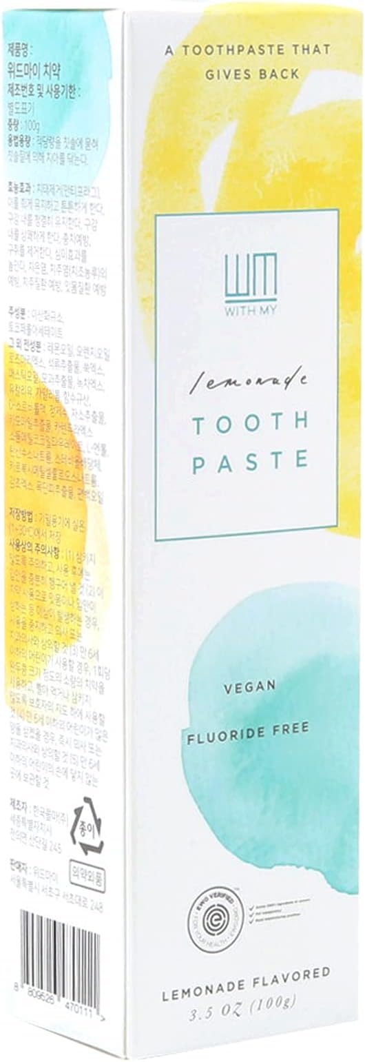 Lemonade Toothpaste 3.5oz-Dentist Developed, EWG Verified, Cruelty-Free & Vegan, PETA and Vegan Society Registered, give Back-Ruum Studio Home