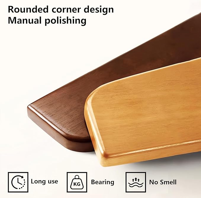 Wall Mounted Piano Key Hanger | Flip Style Hook | Entrance Wall Art Hook, Made of Oak Wood (3 Times Painted, 4 Times Polished) (Tray Beech, 4Hooks)-Ruum Studio Home