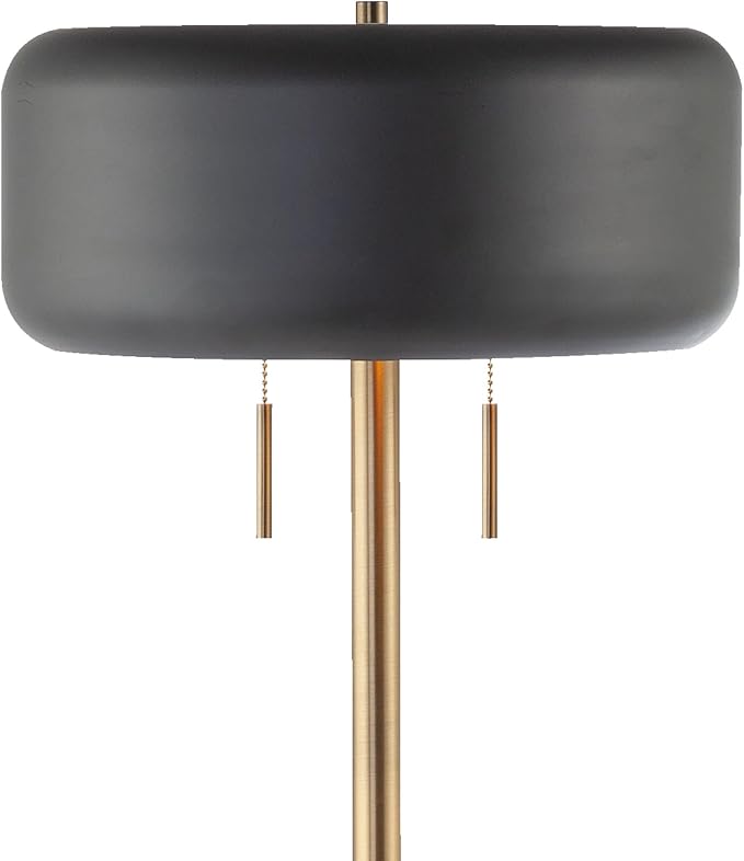 GLOBE Electric 67346 Novogratz x Floor Lamp, Dark Gray-Ruum Studio Home