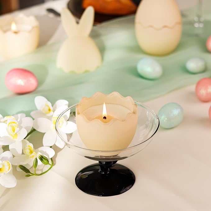 Vanilla Scented Candle, Bunny Spring Home Decor, Indoor Easter Decoration for Table Centerpiece, Gift for Women-Ruum Studio Home
