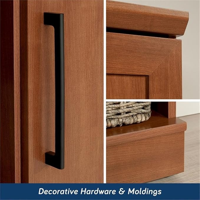 Sauder HomePlus Multi-Room Storage Cabinet with Adjustable Shelves and Door Positioning, Kitchen Laundry Bathroom Pantry Storage Cabinet, in Sienna Oak Finish-Ruum Studio Home