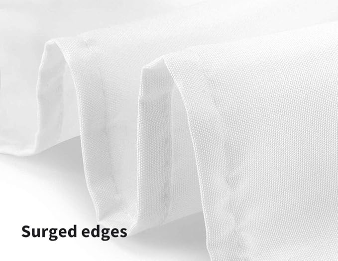 Surmente Square Tablecloth for Square or Round Tables 100% Polyester 85x85 Inch Table Cloth for Weddings, Banquets, or Restaurants (White)-Ruum Studio Home