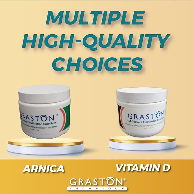 Graston Technique Arnica Soft Tissue Emollient - 4oz Jar Pro-Grade Therapy Cream for IASTM, Massage, Relief and Recovery, 1-Pack-Ruum Studio Home