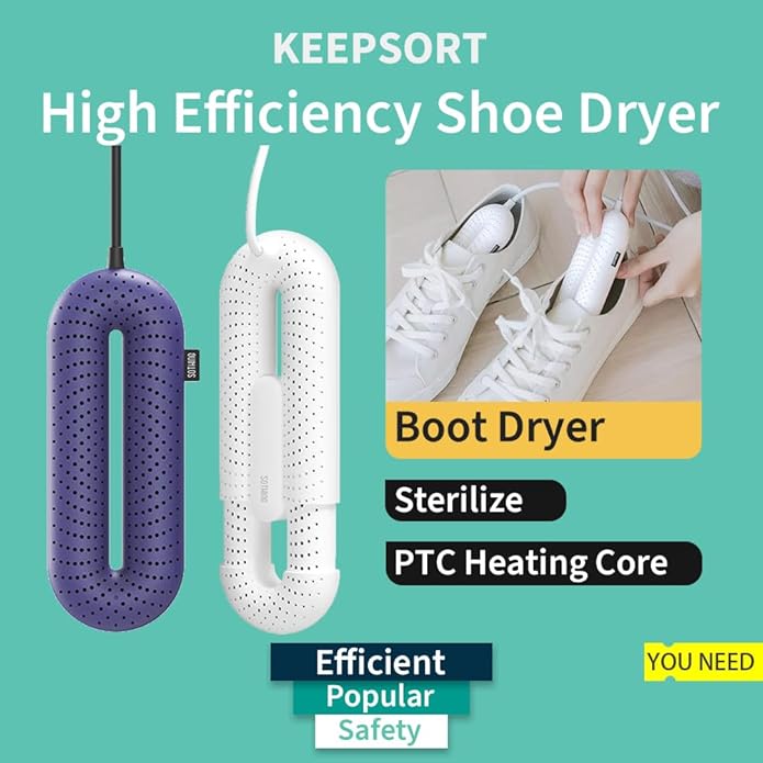 Boot Dryer Shoe dryer with 1532 heat dissipation holes 360° drying foot dryer eliminates bad odors 3 Timing-Ruum Studio Home