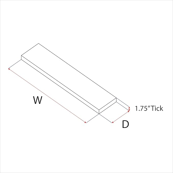 URBANDI, Rustic Floating Shelves, Set of 2, Hidden Bracket, Solid Wood, Heavy Duty, Wall Mounted Shelves, (Provincial, 36Wx10D)-Ruum Studio Home