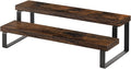 YINMIT Wooden Display Riser Stand, Tiered Perfume and Cologne Organizer Stand, 2 Tier Spice Rack Organizer, Rustic Display Shelf for Candles (2 Tier)-Ruum Studio Home