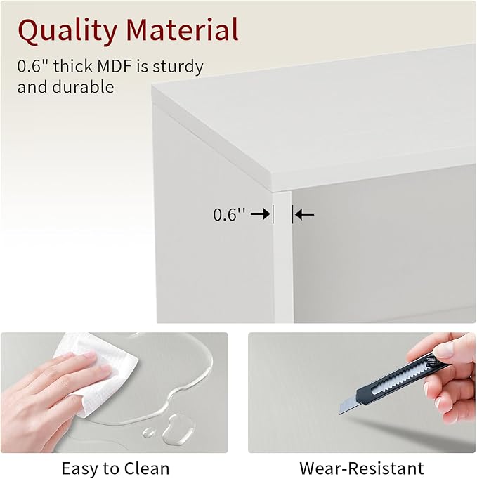 71 Inch Tall 8-Shelf Bookcase, Wood Bookshelf Storage Organizer Adjustable Shelf for Home Office Living Room, Converts into Two 4-Shelf Bookshelves, White-Ruum Studio Home