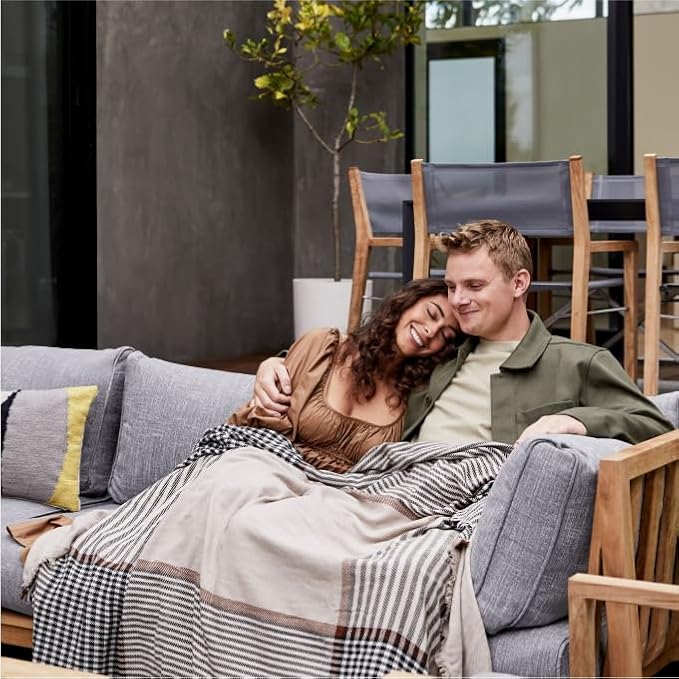 Outer Bug Shield Outdoor Throw Blanket w/Insect Shield Repellent Gear Technology- Lightweight Insect-Repellent Outdoor Blanket, Camping, Picnic & Beach Blanket, Sierra Orange Colorblock, 50" W x 60"-Ruum Studio Home