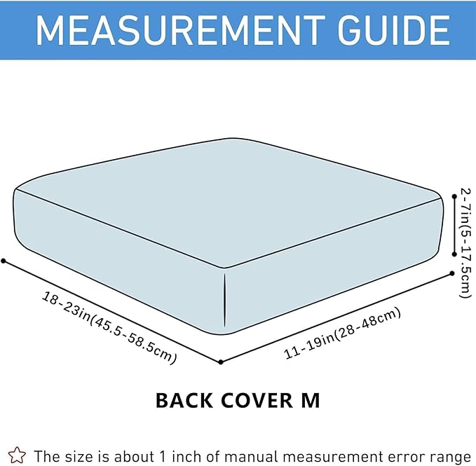 hyha Waterproof Couch Cushion Covers for Pets, Non Slip Sofa Cover for Dogs Washable, Soft Thick Stretch Jacquard Fabric, Sofa Slipcovers with Elastic Bottom (1 Piece for Backrest M, Chocolate)-Ruum Studio Home