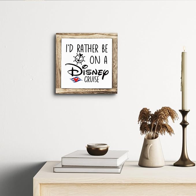 Rustic Wood Sign, Wooden Plaques Table Decor, Farmhouse Home Decorative, Inspired Decor for Office Cubicle, Small Wooden Box Sign, Office Decoration Art-Ruum Studio Home