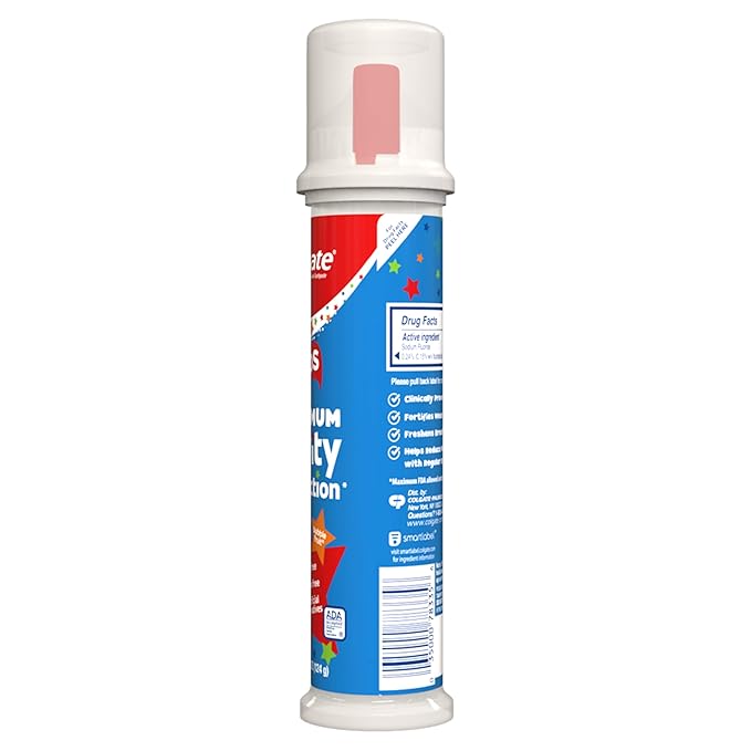 Colgate Kids Toothpaste Pump with Fluoride for Cavity Protection, Ages 6+, ADA Accepted, Bubble Fruit, 4.4 Ounce, 6 Pack-Ruum Studio Home