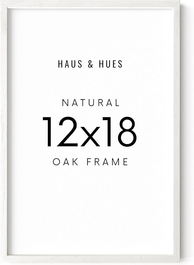 HAUS AND HUES Standalone White Oak Frame Set of 1-12x18-Ruum Studio Home