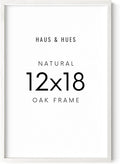 HAUS AND HUES Standalone White Oak Frame Set of 1-12x18-Ruum Studio Home