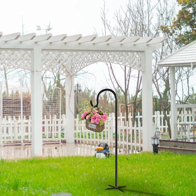 Shepherd Hooks Outdoor 36 Inches for Lanterns Heavy Duty Shepherd Stand Plant Hanger Yard Hooks for Solar Lights,Bird Feeder,Wedding,Mason Jar,Planter Pot-Ruum Studio Home