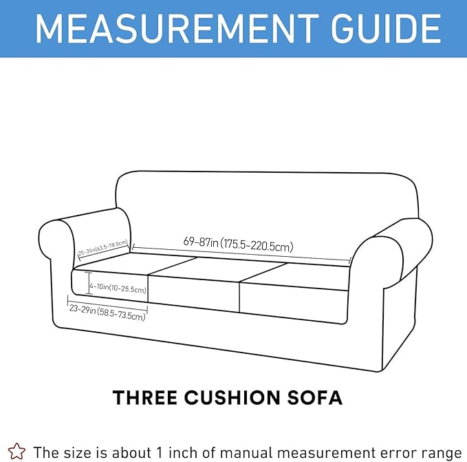 hyha Waterproof Couch Cushion Covers, Stretch Sofa Couch Seat Slipcover for Dog Washable, Non-Slip Waterproof Outdoor Cushion Covers for Patio Furniture Replacement (3 Pieces, Peacock Blue)-Ruum Studio Home