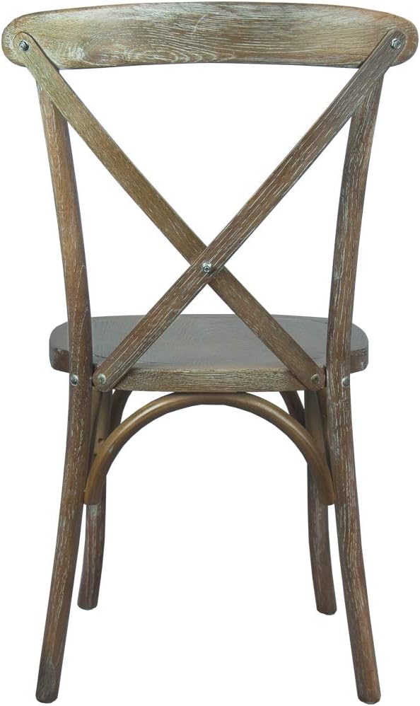 EMMA + OLIVER Medium with White Grain X-Back Chair-Ruum Studio Home