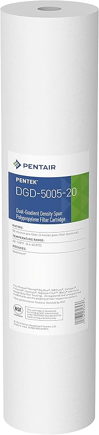Pentair Pentek Big Blue Filter Housing Bundle with DGD-5005-20 Big Blue Water Filter Cartridge-Ruum Studio Home