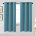 H.VERSAILTEX Blackout Curtains for Bedroom Thermal Insulated Room Darkening Living Room Curtains 72 Inch Long Grommet Privacy Protection Window Curtain Panels/Drapes for Nursery, 2 Panels, Storm Blue-Ruum Studio Home