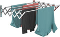 Guevara Wall Mounted Clothes Drying Rack,Stainless Steel Foldable Drying Rack for Laundry Room/Bathroom Tower，Easy to Install 31-inch Rod, 120 lbs Large Capacity- Indoor and Outdoor Use-Ruum Studio Home