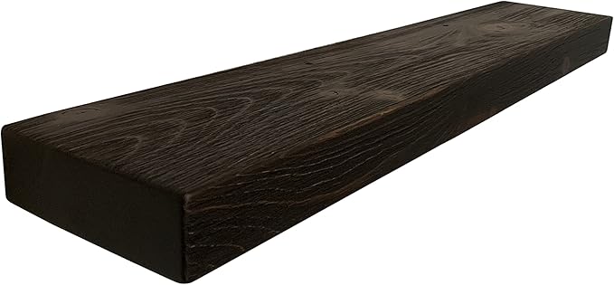 joelsantiques - 48 Inch Wooden Floating Shelves for Wall - 48x6x2 in - Made of Natural Wood - Long Heavy Duty Rustic Wall Shelves for Bedroom - Perfect for Living Room, Kitchen - Mocha-Ruum Studio Home