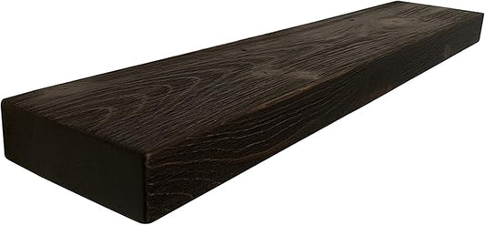 joelsantiques - 48 Inch Wooden Floating Shelves for Wall - 48x6x2 in - Made of Natural Wood - Long Heavy Duty Rustic Wall Shelves for Bedroom - Perfect for Living Room, Kitchen - Mocha-Ruum Studio Home