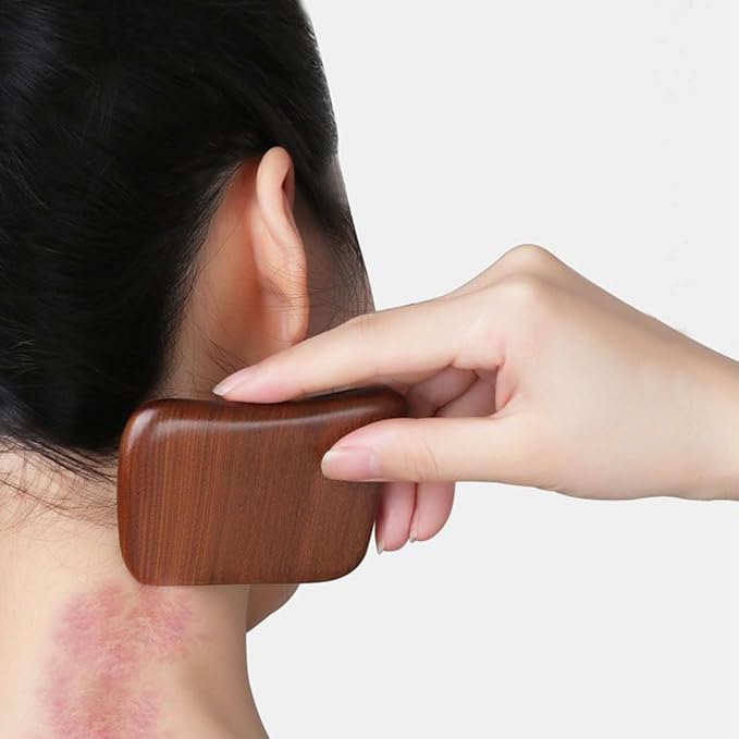 Wooden Gua Sha Massager Tool,Wooden Gua Sha Scraping Massage Tool,Sandalwood Gua Sha Board Acupuncture Point Massager,1 Pieces.-Ruum Studio Home