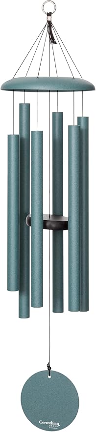 Corinthian Bells by Wind River - 36 inch Patina Green Wind Chime for Patio, Backyard, Garden, and Outdoor Decor (Aluminum Chime) Made in The USA-Ruum Studio Home