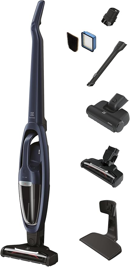 Electrolux WellQ7 Pet Cordless 2-in-1 Vacuum Cleaner with Motorized PetPro+ Nozzle for Easy Pet Hair Removal, 50-Minute Run Time, 2 Power Modes, Indigo Blue-Ruum Studio Home
