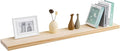 Fun Memories 48 Inch Floating Shelves for Wall, Deep Rustic Solid Pine Wood Floating Shelf - Farmhouse Wall Mounted Display Shelf with Heavy-Duty Metal Bracket, 48" W x 8" D, Set of 1, Unfinished-Ruum Studio Home