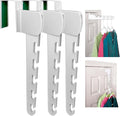 Wonder Hanger Over The Door 3-Pack Organizer for Clothes Hangers, Space-Saving Cascading Hanger Hooks, White-Ruum Studio Home