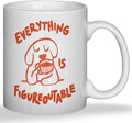 JINYO Funny Dog Coffee Mug, Dog Lovers Gifts for Women Men, Dog Gifts for Women,Dog Coffee Mug,Everything is Figureoutable Cup,Dog Mugs For Dog Lovers, Dog Cup, 11oz-Ruum Studio Home