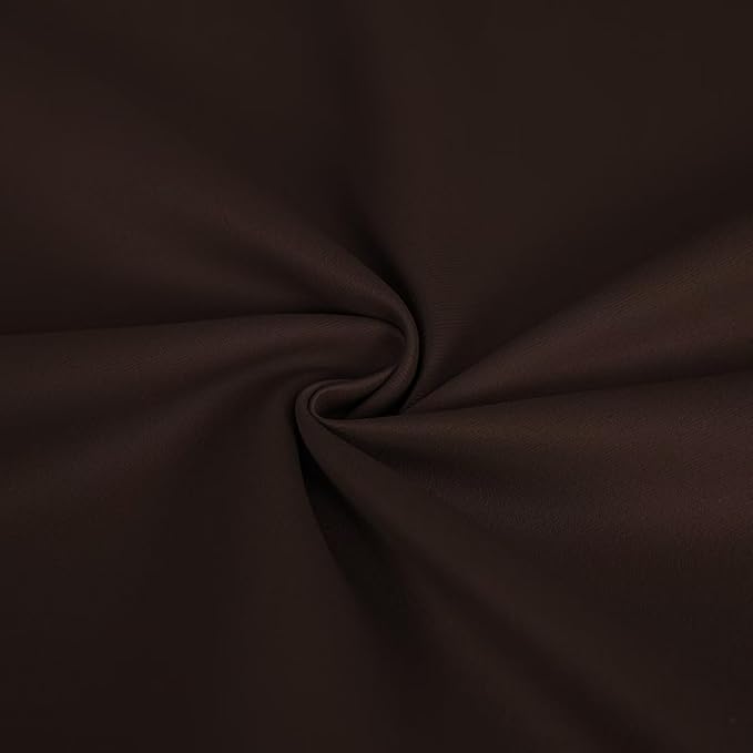 Blackout Curtains 108 Inches Long for Bedroom, Thermal Insulated Blackout Curtains 2 Panels Set, Solid Grommet Privacy Room Darkening Drapes for Living Room Windows(W52 x L108, Chocolate)-Ruum Studio Home