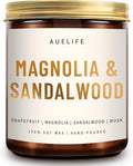 Scented Candles for Home - Magnolia & Sandalwood Candle | Aromatherapy Candle Gift for Women & Men, Soy Candles for Home Scented - 7oz-Ruum Studio Home