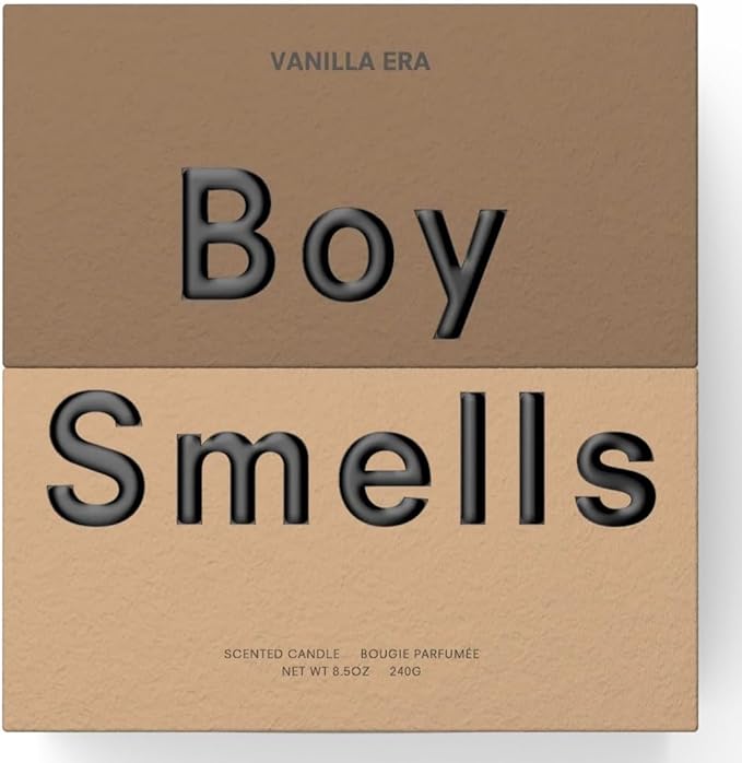 Boy Smells - Vanilla Era Scented Candles for Men and Women - 8.5 oz - Soy, Coconut Wax Candle Blend - Aromatic Candles for Home with Black Amber, Coffee, Incense - 50-Hour Burn - Cotton Wick-Ruum Studio Home