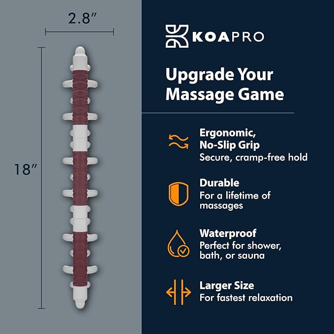 KOAPRO Facia Blaster for Cellulite and Sore Muscles – Large, Full Body Manual Trigger Point Massager for Deep Tissue Relief on Back, Neck, Legs, Myofascial Release Tool Alleviates Tension and Aches-Ruum Studio Home