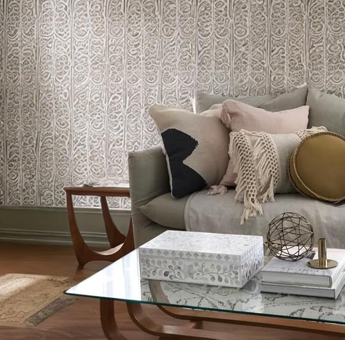 Decorative Storage Box Of Mother Of Pearl Inlay Floral Design Wooden Storage Box For Home Decoration For Living Dining & Bedroom (White_9x6x3.5 inch)-Ruum Studio Home