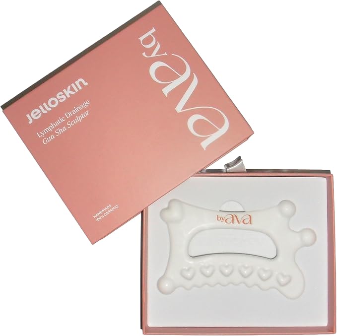 Gua Sha Jelloskin Lymphatic Massage Tool | Ceramic GuaSha for Face & Body Massage Tool | Patented Design for Lymphatic Drainage, Face Lift & Muscle Relief Body Massager-Ruum Studio Home