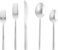Fortessa Arezzo 18/10 Stainless Steel Flatware, 5 Piece Place Setting, Service for 1, Polished Stainless-Ruum Studio Home